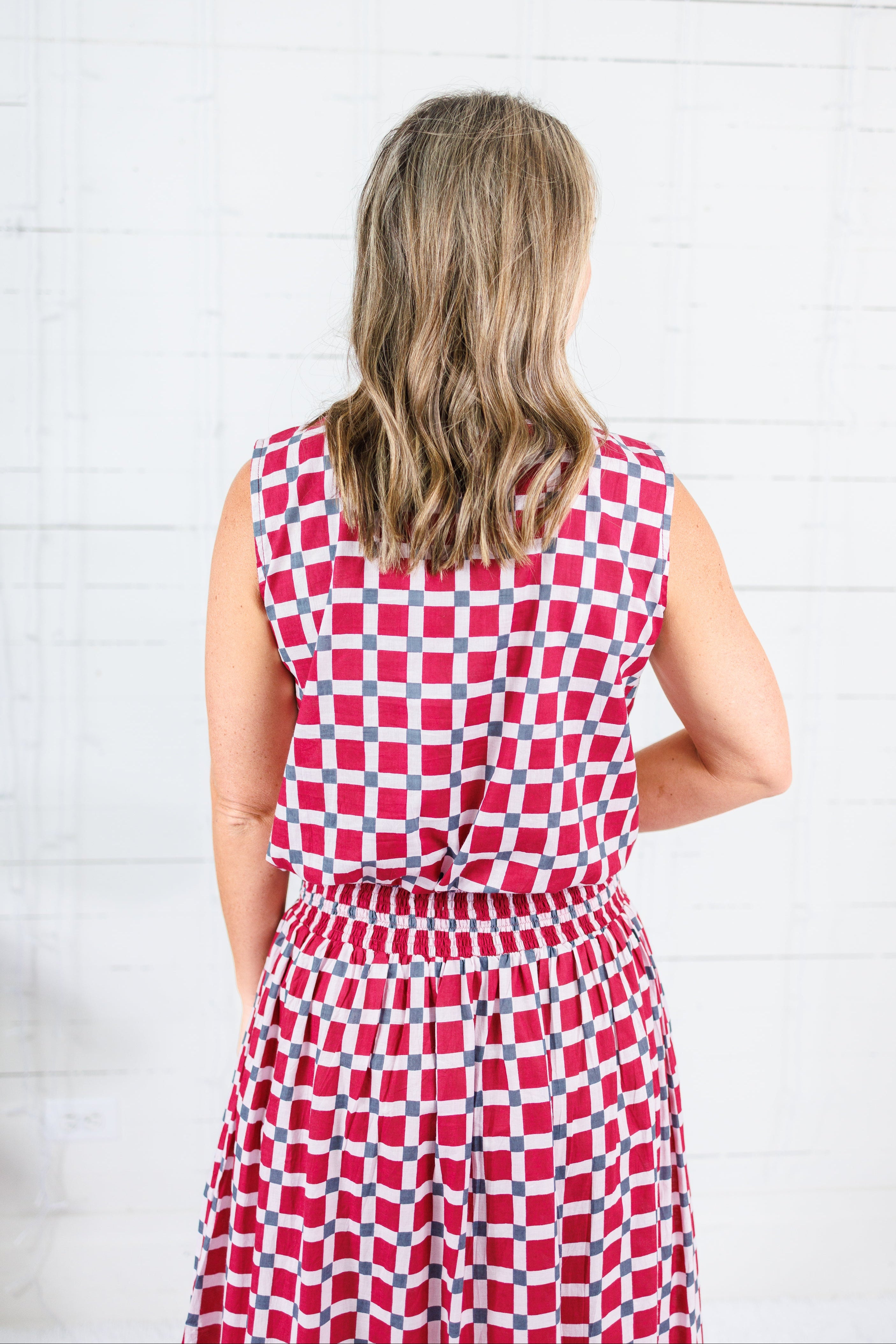 Maggie Oaks Aubrey Alabama Bubble Hem Top