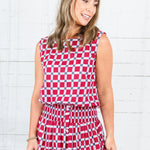 Maggie Oaks Aubrey Alabama Bubble Hem Top