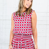 Maggie Oaks Aubrey Alabama Bubble Hem Top