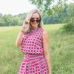 Maggie Oaks Aubrey Alabama Bubble Hem Top