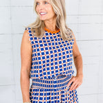 Maggie Oaks Aubrey Auburn Bubble Hem Top