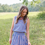 Maggie Oaks Aubrey Auburn Bubble Hem Top