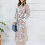 Maggie Oaks Bradley Pastel Vine Maxi Dress