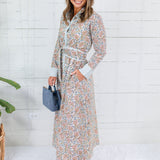 Maggie Oaks Bradley Pastel Vine Maxi Dress