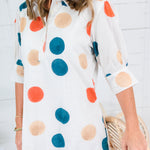 Maggie Oaks Bryson Dotty Mini Dress