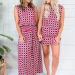 Maggie Oaks Ellie Alabama Smocked Waist Skirt