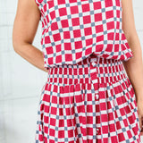 Maggie Oaks Ellie Alabama Smocked Waist Skirt