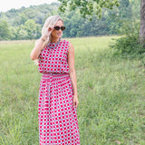 Maggie Oaks Ellie Alabama Smocked Waist Skirt