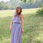 Maggie Oaks Ellie Auburn Smocked Waist Skirt