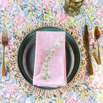 Maggie Oaks Mary Pink Stripe Cloth Napkin
