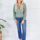 Maggie Oaks Mia Stripes + Floral Top