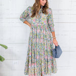 Maggie Oaks Shannon Abstract Maxi Dress