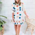 Maggie Oaks Bryson Dotty Mini Dress