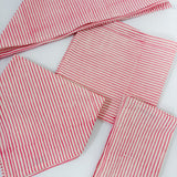 Maggie Oaks Mary Pink Stripe Cloth Napkin