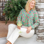 Maggie Oaks Mia Stripes + Floral Top
