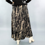 Magic Black + Tan Maxi Skirt