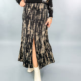 Magic Black + Tan Maxi Skirt