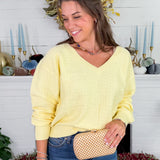 Mara Buttery Yellow Sweater Lucy Paris