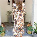 Marie Fall Fan Midi Dress