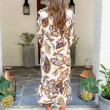 Marie Fall Fan Midi Dress
