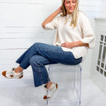 Marietta Cream Scallop Sweater Entro