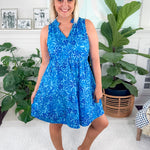 Marlow Blue Mini Dress Briton Court
