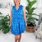 Marlow Blue Mini Dress Briton Court
