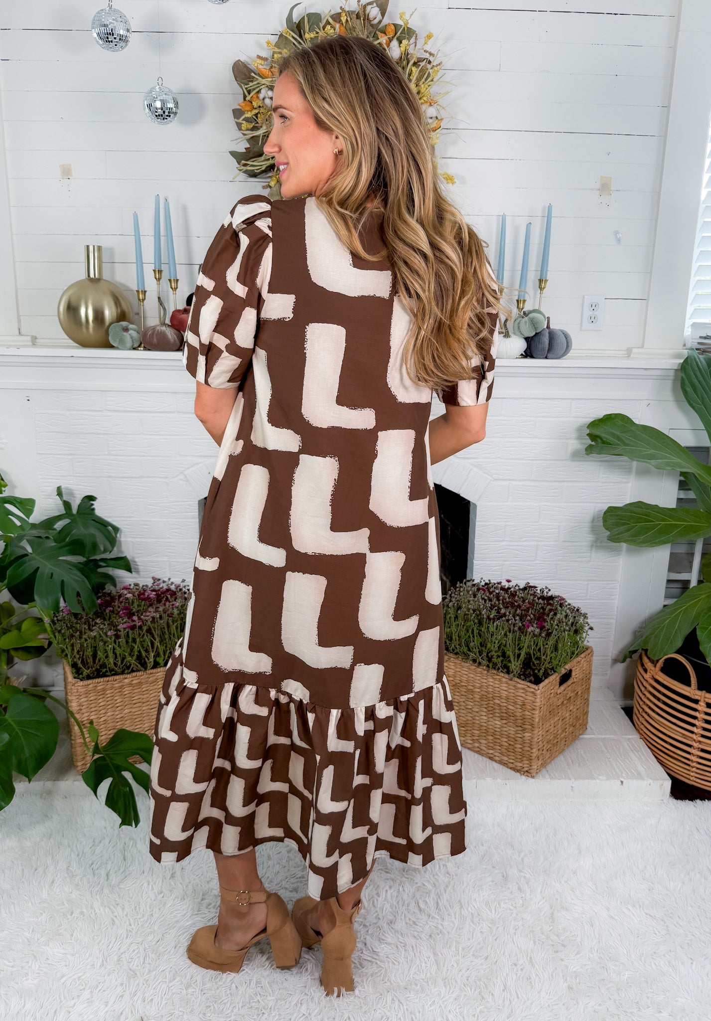 Marx Elle Brown Maxi Dress Entro