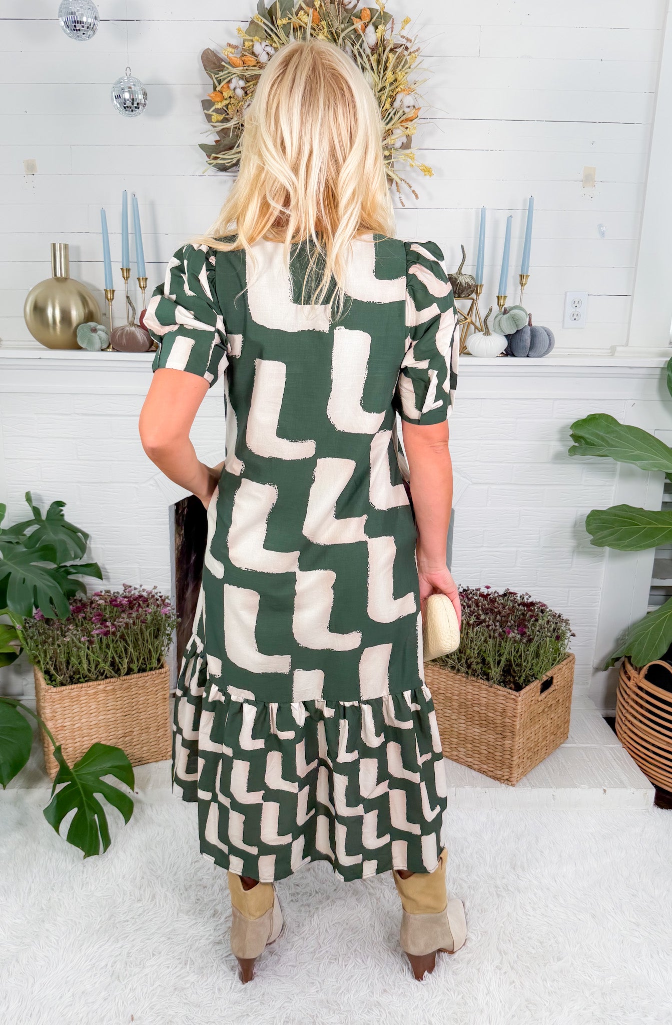 Marx Elle Hunter Green Maxi Dress Entro