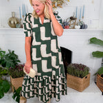 Marx Elle Hunter Green Maxi Dress Entro