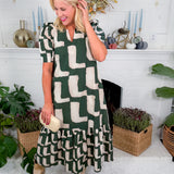 Marx Elle Hunter Green Maxi Dress Entro