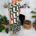 Marx Elle Hunter Green Maxi Dress Entro