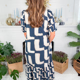 Marx Elle Navy Maxi Dress Entro