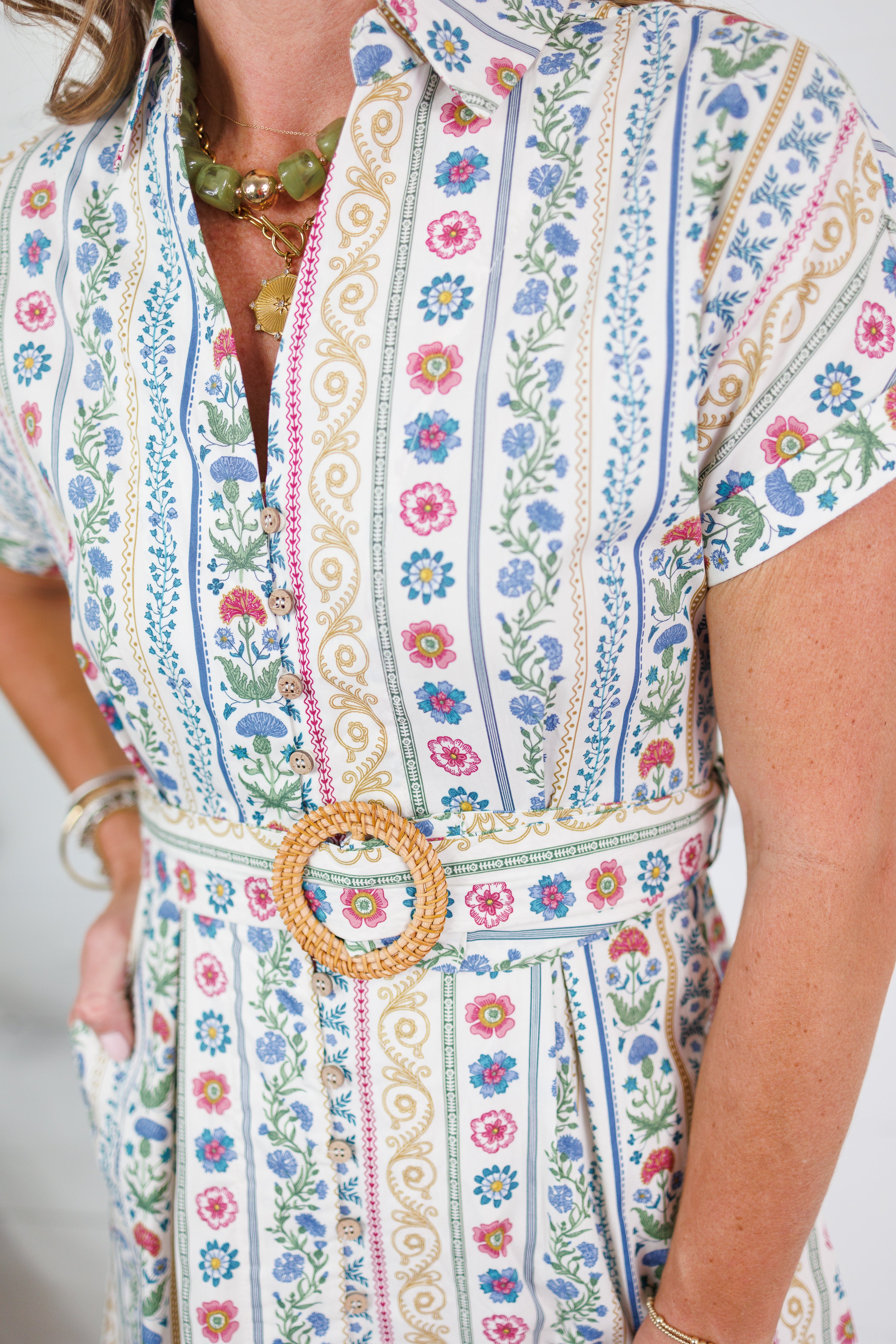 Mary Lou French Cottage Floral Maxi Dress Karlie