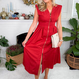 Mason Brick Nipped Waist Maxi Dress  Entro