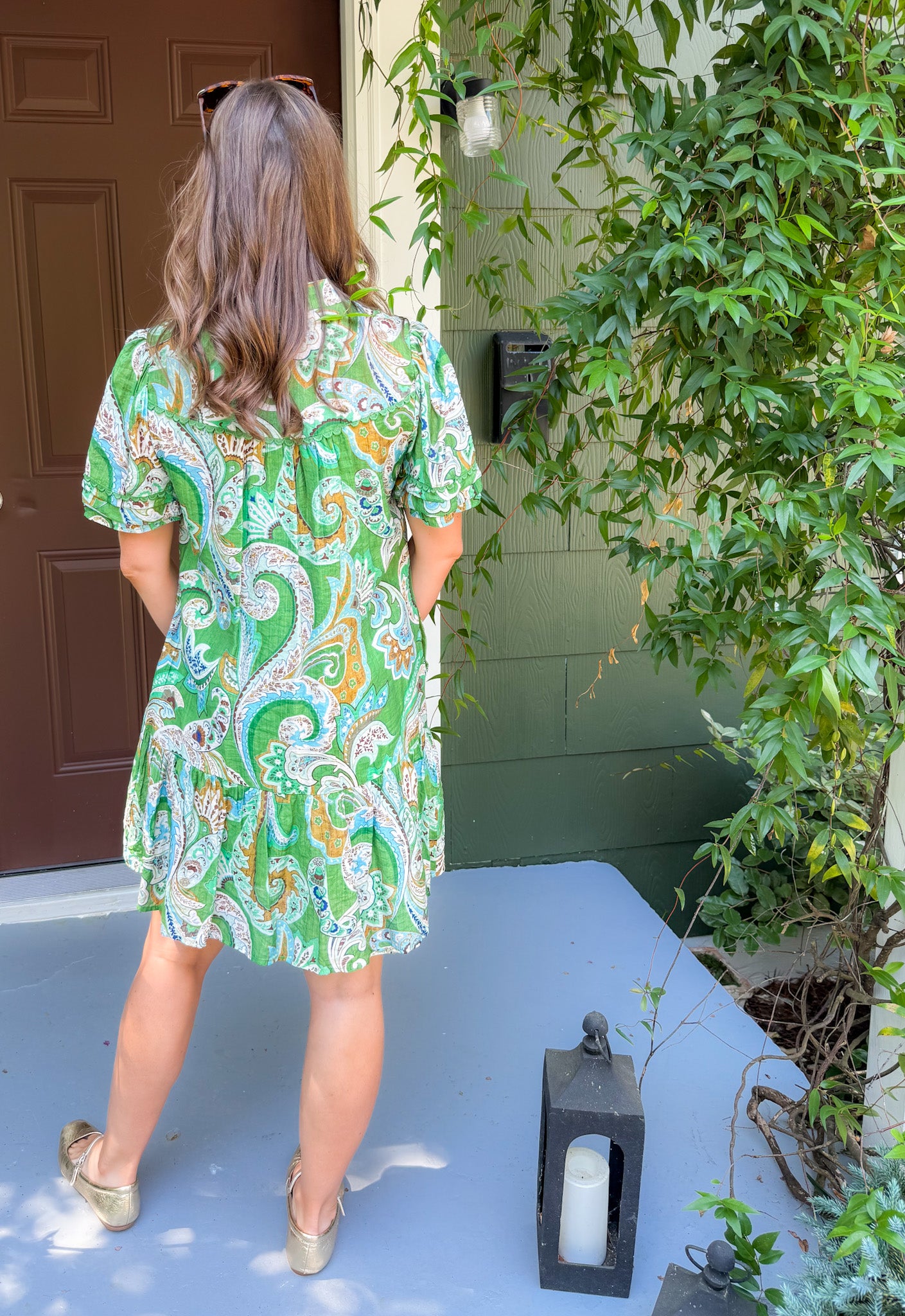 Matcha Paisley Mix Mini Dress