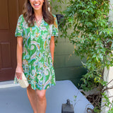 Matcha Paisley Mix Mini Dress