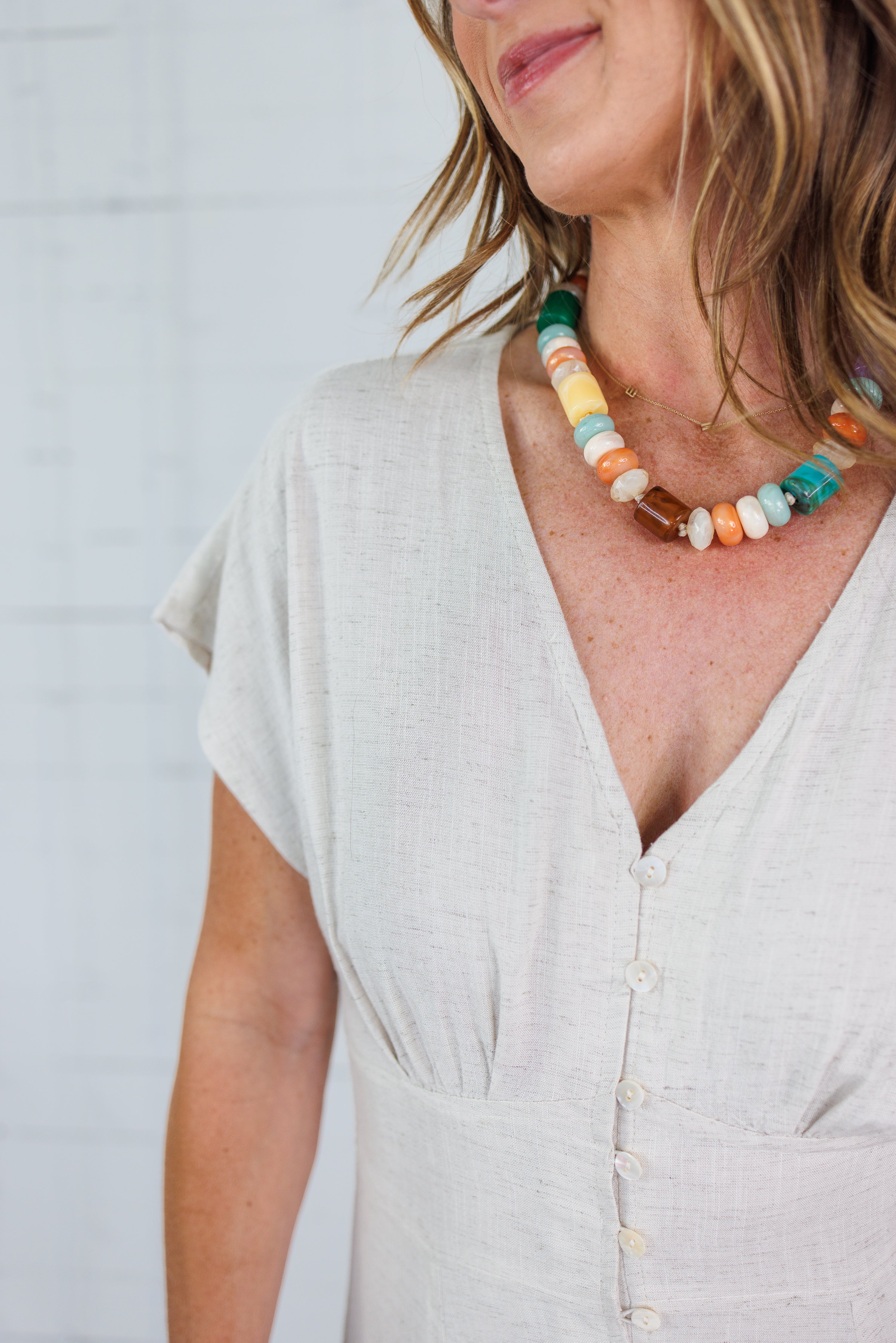 Mathilda Camel Linen Maxi Dress Molly Bracken