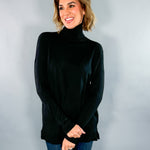 Maurice Black Turtleneck Sweater Karlie