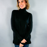 Maurice Black Turtleneck Sweater Karlie