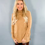 Maurice Camel Turtleneck Sweater Karlie