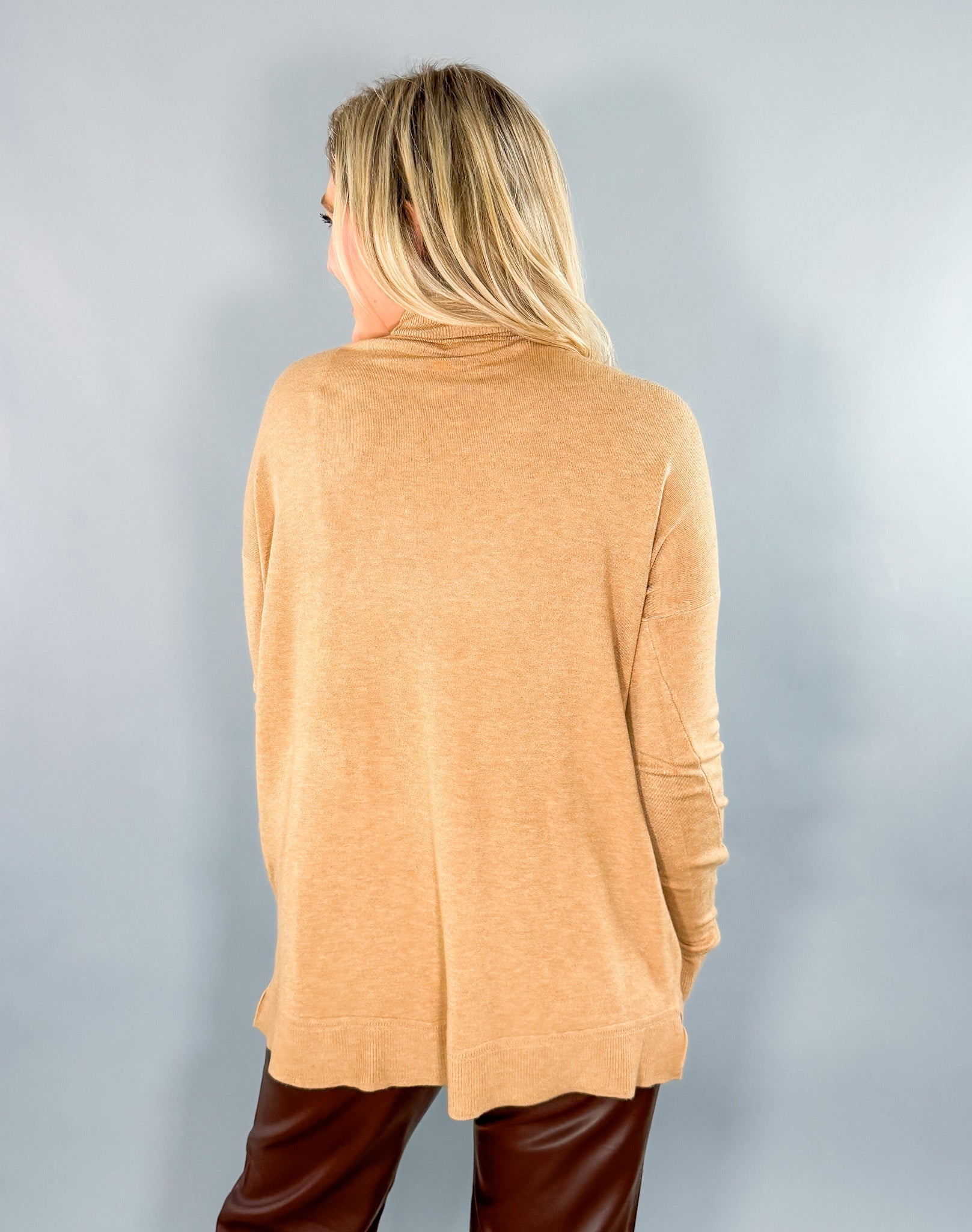 Maurice Camel Turtleneck Sweater Karlie