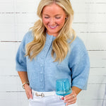 Maxine Celestial Blue SS Cardigan PINCH 