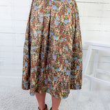 Maxine Deep Olive Midi Skirt