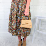 Maxine Deep Olive Midi Skirt PINCH