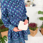 Maya Blue Floral Foulard Mini Dress Mary Square