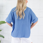 Maylene Dusty Blue Top PINCH