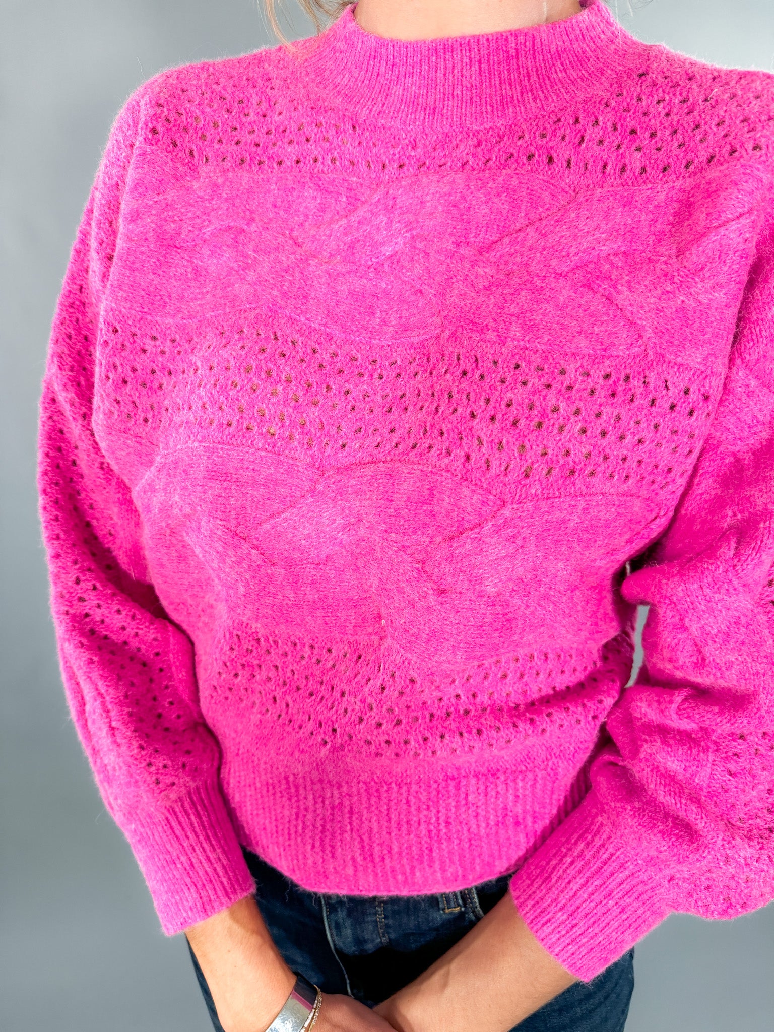 McClendon Fuchsia Sweater 