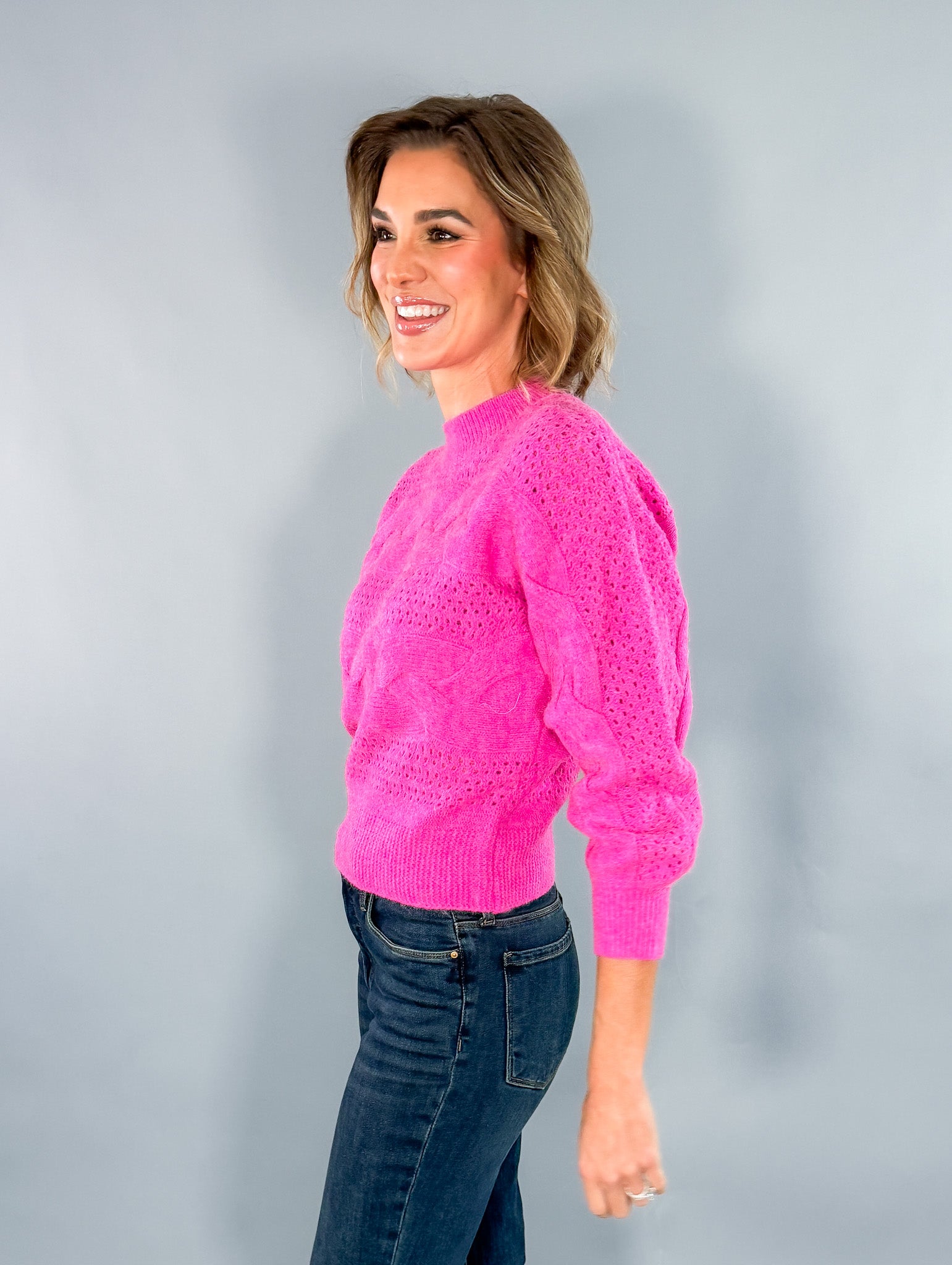 McClendon Fuchsia Sweater 