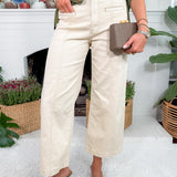 Meg Canvas Welt Pocket High Rise Jeans KUT